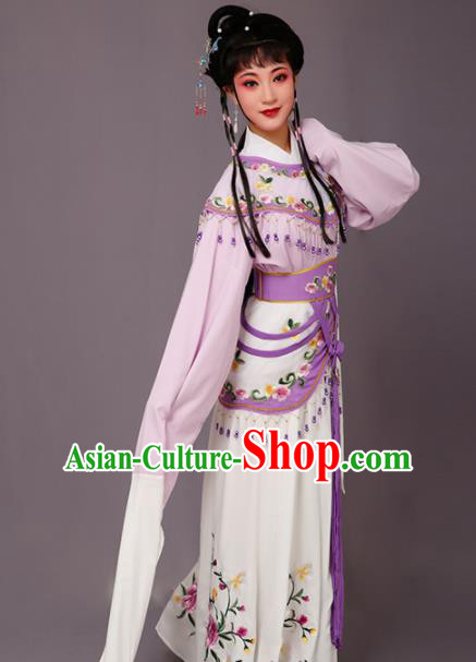 Chinese Traditional Beijing Opera Hua Dan Costume Peking Opera Princess Purple Dress for Women