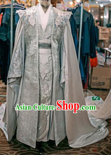 Traditional Chinese Drama Swordsman Hanfu Clothing Ancient Crown Prince Replica Costume for Men