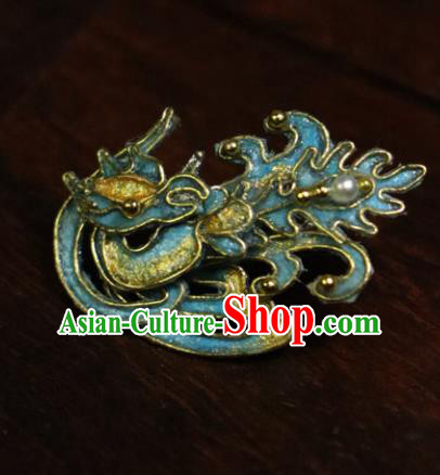 Chinese Ancient Cloisonne Hairpins Traditional Qing Dynasty Palace Manchu Imperial Consort Hair Accessories for Women