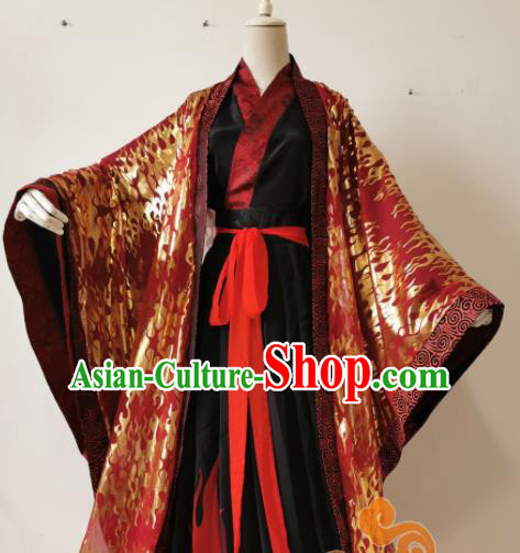 Chinese Ancient Cosplay Swordsman Wedding Clothing Custom Traditional Royal Prince Costume for Men