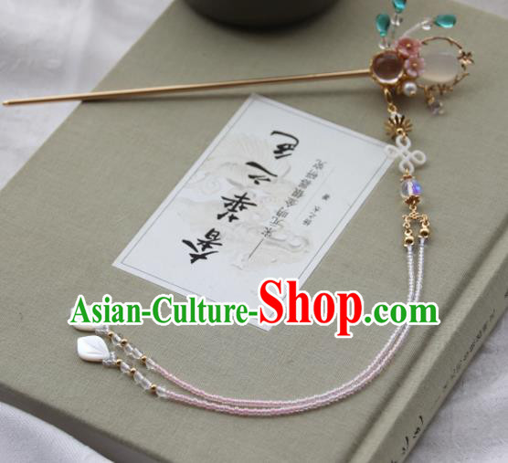 Chinese Ancient Princess Tassel Hair Clip Hairpins Traditional Handmade Hanfu Hair Accessories for Women