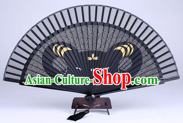 Traditional Chinese Handmade Carving Zodiac Sheep Folding Fan China Bamboo Accordion Fan Oriental Fan