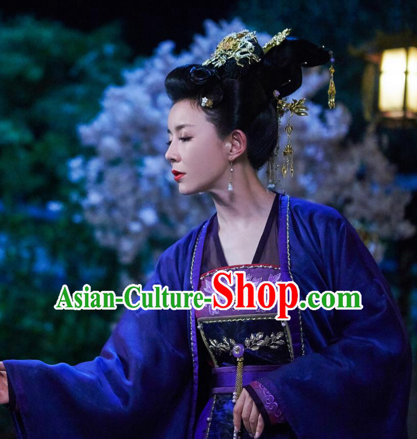 Chinese Ancient Imperial Consort Xia Dress Historical Drama Cinderella Chef Costume and Headpiece for Women