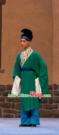 Fei Jie Chinese Ping Opera Young Male Costumes and Headwear Pingju Opera Xiaosheng Niche Lang Xing Apparels Clothing