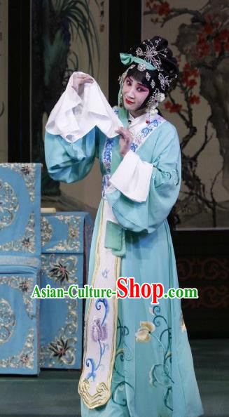 Chinese Beijing Opera Courtesan Apparels Actress Huo Xiaoyu Costumes and Headpieces Traditional Peking Opera Young Beauty Dress Hua Tan Garment