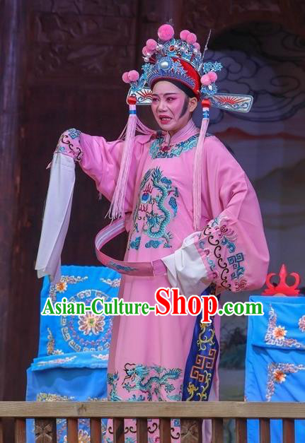 Chinese Peking Opera Female Consort Prince Apparels Costumes and Headpieces Beijing Opera Xiaosheng Garment Scholar Clothing