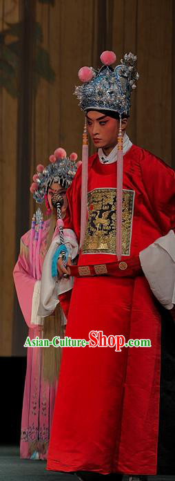 Drunkened Concubine Chinese Sichuan Opera Young Male Apparels Costumes and Headpieces Peking Opera Xiaosheng Garment Emperor Clothing