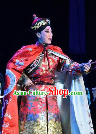 Lian Li Yu Chenglong Chinese Shanxi Opera Infante Kang Apparels Costumes and Headpieces Traditional Jin Opera Xiaosheng Garment Prince Clothing