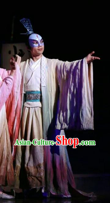 Chinese Traditional Three Kingdoms Period General Clothing Stage Performance Historical Drama The Legend of Zhuge Liang Apparels Costumes Ancient Strategist Zhou Yu Garment and Headwear