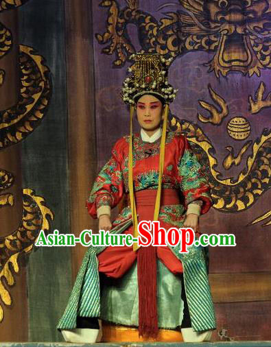 Xiang Luo Hen Chinese Bangzi Opera King Apparels Costumes and Headpieces Traditional Shanxi Clapper Opera Emperor Garment Clothing