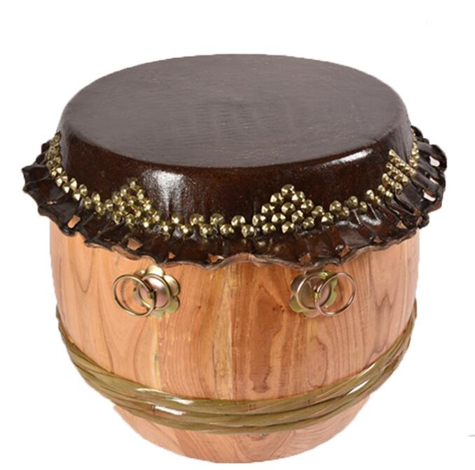 Chinese Musical lnstruments Drum World Lion Dance Wood Cowhide Drum
